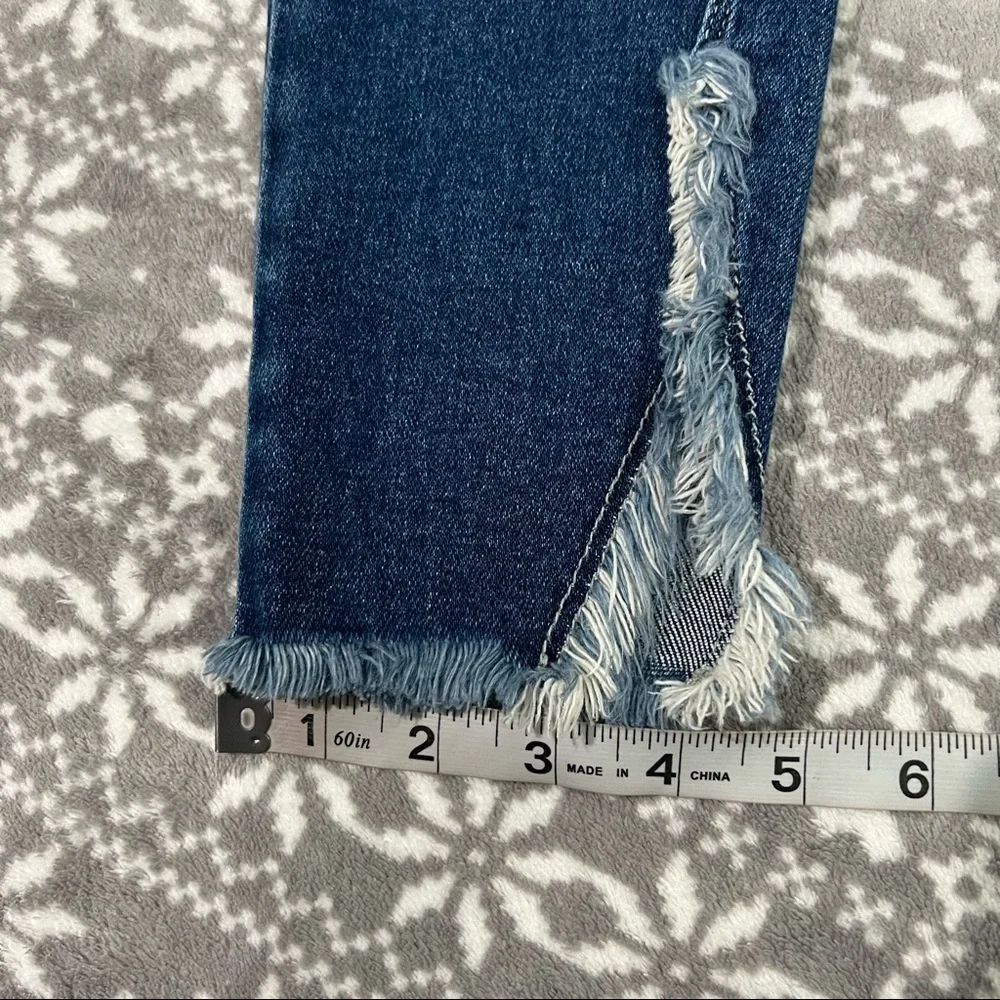 KanCan Geneva High Rise Ankle Skinny w/ Slit Raw Hem Size 1/24 - Picture 7 of 13